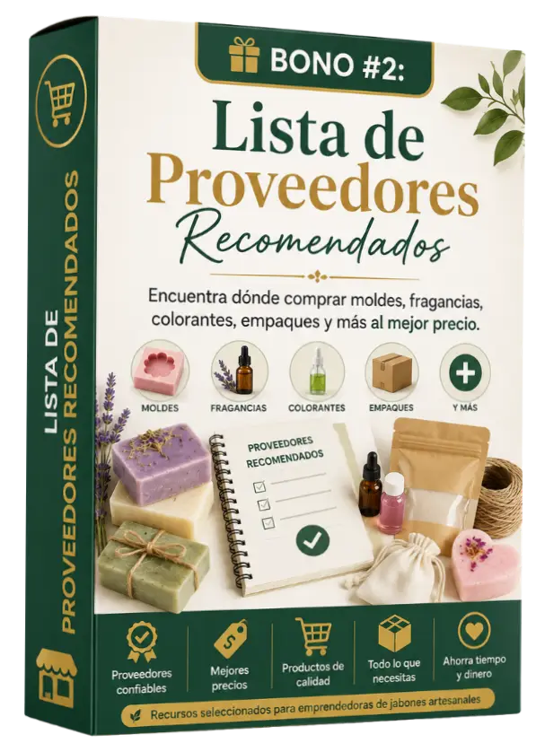 Listado de proveedores para jabones artesanales