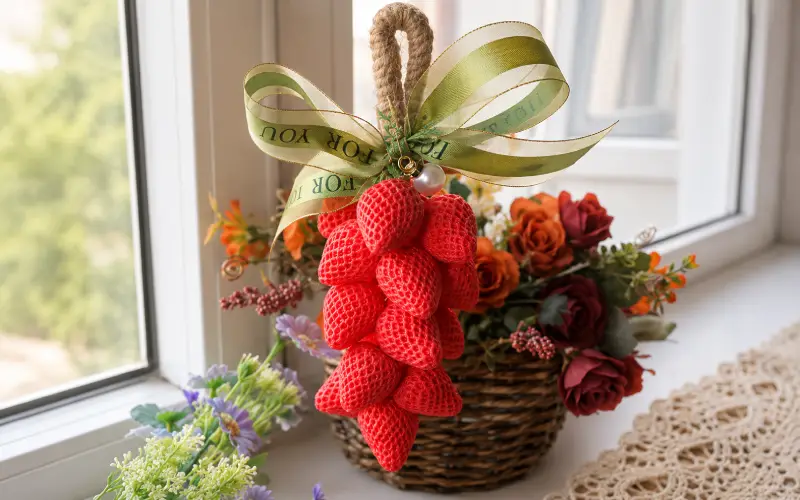 Jabones artesanales con diseño de fresas